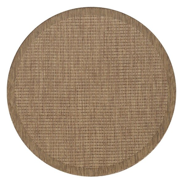 Tappeto da interno/esterno rotondo di colore naturale ø 160 cm Giza 1410 – Ayyildiz Carpets