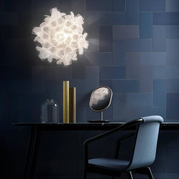 Slamp Applique da parete di design Clizia Mama Non Mama, dimmerabile, Bianco / Opale, Soggiorno / Sala da pranzo, Plastica, Design, Applique