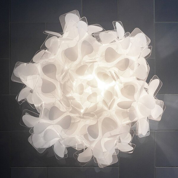 Slamp Applique da parete di design Clizia Mama Non Mama, dimmerabile, Bianco / Opale, Soggiorno / Sala da pranzo, Plastica, Design, Applique
