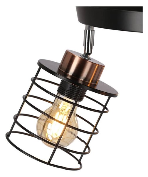 Plafoniera in metallo nero Glob - Candellux Lighting