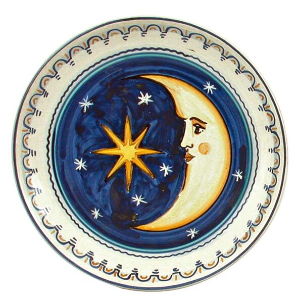 Piatto "Stella e Luna" - Simonetti ceramica di Castelli S