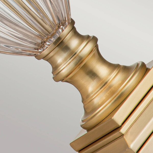 QUOIZEL Lampada da tavolo tessuto Dennison 1 brushed brass