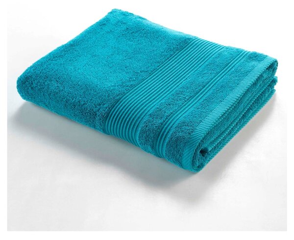 Asciugamano blu in spugna di cotone 90x150 cm Tendresse - douceur d'intérieur