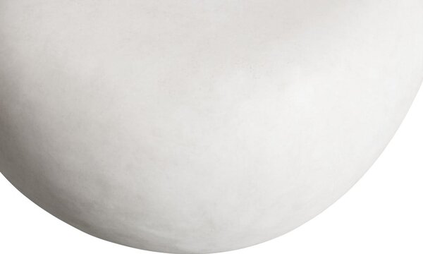 Tavolino bianco rotondo ø 50 cm Pebble - vtwonen