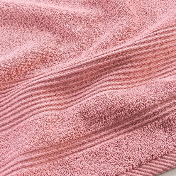 Asciugamano in spugna di cotone rosa 90x150 cm Tendresse - douceur d'intérieur