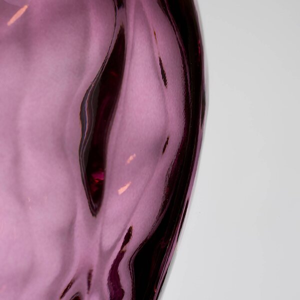 Quintiesse Lampada da tavolo Samara, Ø 45,7 cm, rosa, tessuto, vetro, a 2 luci