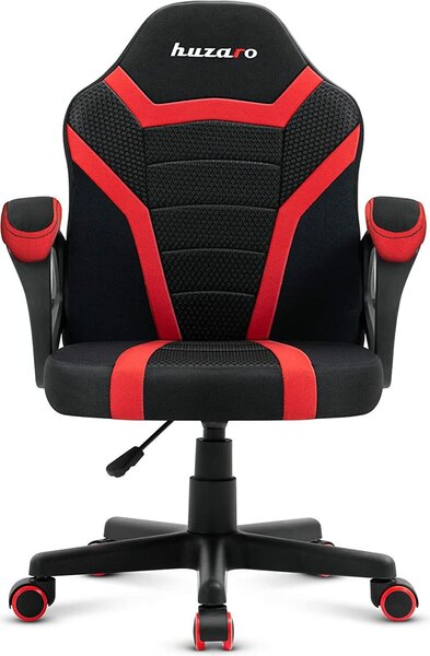 Sedia da gioco per bambini Huzaro Ranger 1.0 Red Mesh, nero, rosso (HZ-Ranger 1.0 red mesh)