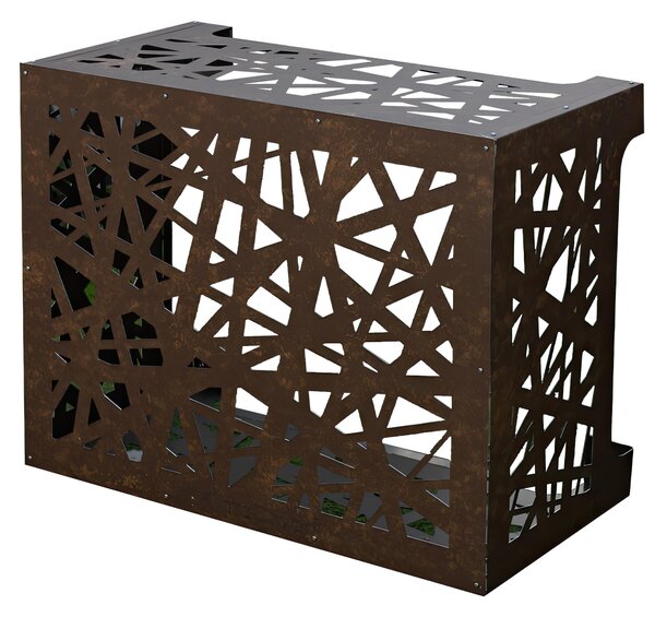 Copricondizionatore copertura per climatizzatore ARTIST 86x44xh 68 cm in alluminio colore CORTEN