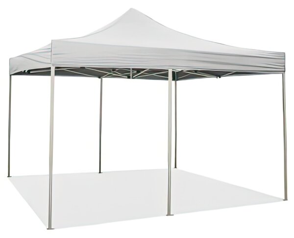 Gazebo richiudibile pieghevole 3 x 6 altezza totale 3 mt Mimetico ricoperto in PVC bloccabile in quattro altezze diverse impermeabile colore Bianco