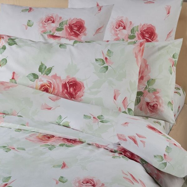 Copriletto Primaverile MATRIMONIALE - 270X260 Rosa-preziosa VERDE Caleffi