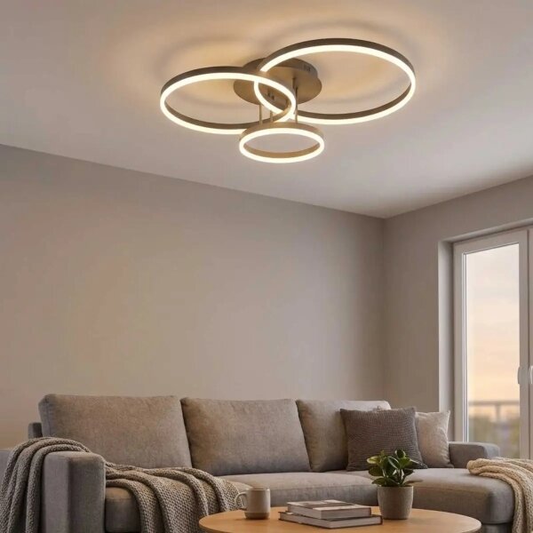 Plafoniera LED VAASA LED/58W/230V 3000K nera