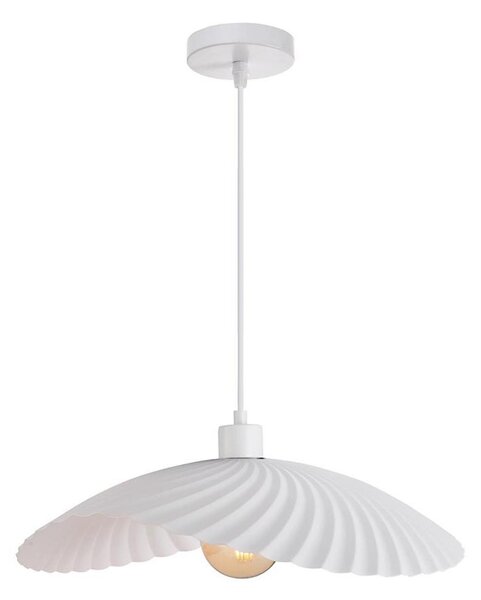 Lampadario a sospensione su cavo DANCE 1xE27/40W/230V bianco