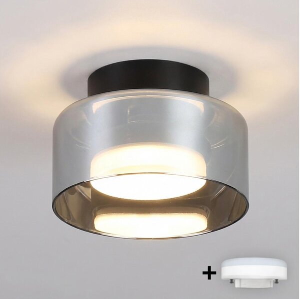BRILAGI-LED AURA LUX plafoniera RGB dimmerabile per controsoffitto 1xGX53/14W/230V Wi-Fi Tuya nero/fumé