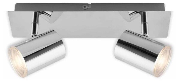 Briloner 2731-028 - Faretto da bagno BANYO 2xGU10/5W/230V cromo lucido