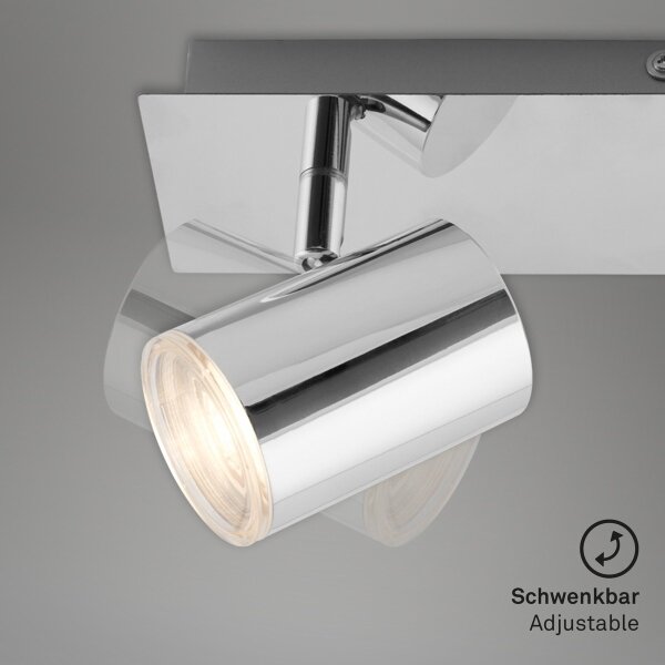 Briloner 2731-028 - Faretto da bagno BANYO 2xGU10/5W/230V cromo lucido