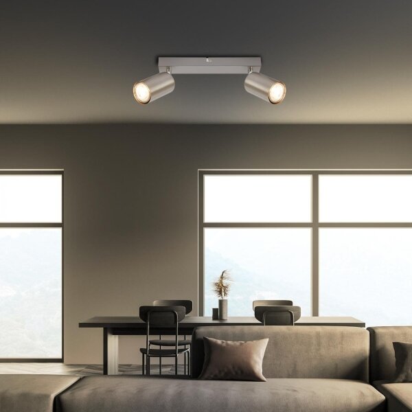 Briloner 2172-022 - Faretto SPOT 2xGU10/9W/230V cromo satinato