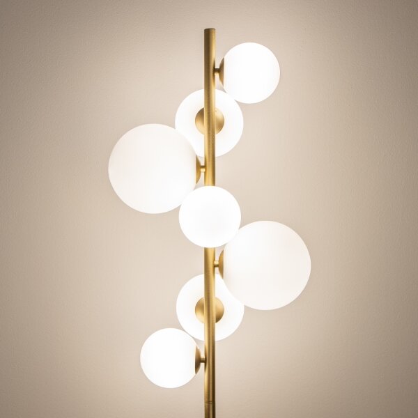 Brilagi - Lampada LED da terra MILLA 7xG9/3W/230V oro/bianco