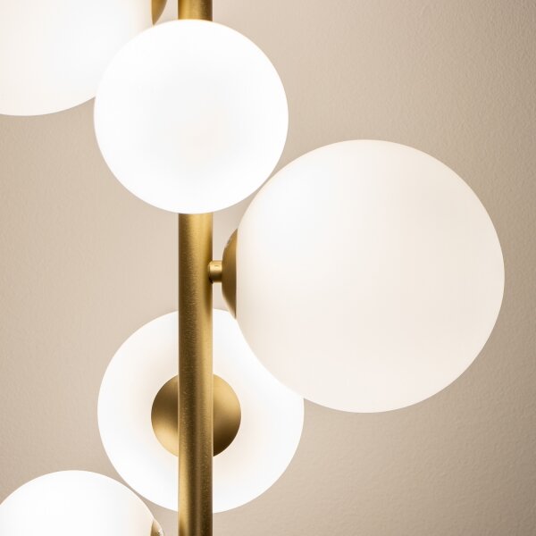 Brilagi - Lampada LED da terra MILLA 7xG9/3W/230V oro/bianco