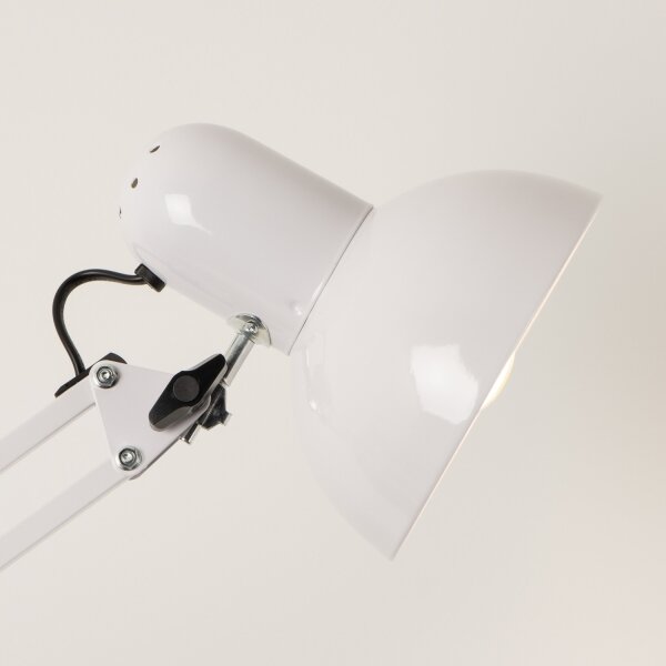 Brilagi - Lampada da terra flessibile TASKER 1xE27/60W/230V 184 cm bianca