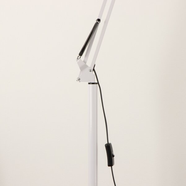 Brilagi - Lampada da terra flessibile TASKER 1xE27/60W/230V 184 cm bianca
