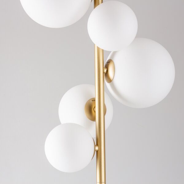 Brilagi - Lampada LED da terra MILLA 7xG9/3W/230V oro/bianco
