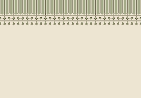 Carta da parati Bordo ornamentale nei toni del verde, Carta da parati Buffer, w05151v1 : Uwalls.it