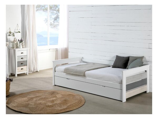 Letto divano con letto estraibile 2 x 90 x 190 cm in MDF Bianco - CELIANE