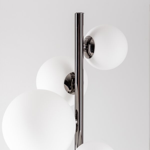 Brilagi - Lampada da terra a LED MILLA 7xG9/3W/230V nero cromato/bianco