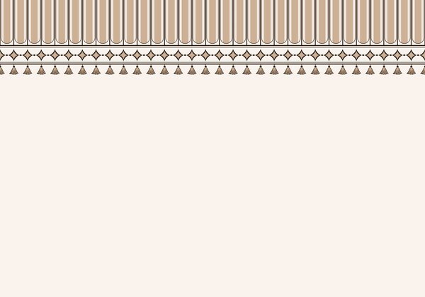 Carta da parati Bordo decorativo nei toni del beige, Carta da parati Buffer, w05151 : Uwalls.it