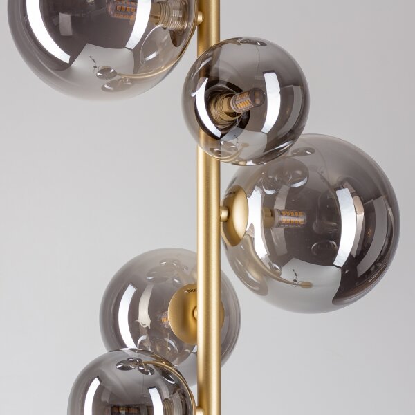 Brilagi - Lampada LED da terra MILLA 7xG9/3W/230V oro/fumé
