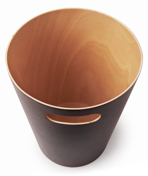 Cestino per la spazzatura marrone da ufficio 7,5 l Woodrow – Umbra
