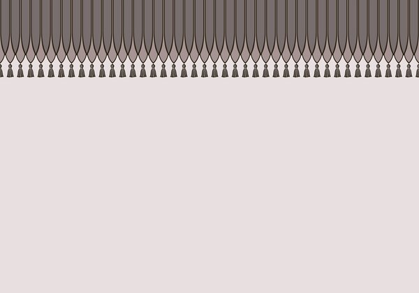 Carta da parati Bordo decorativo con nappine nei toni del lilla, Carta da parati Buffer, w05544v1 : Uwalls.it