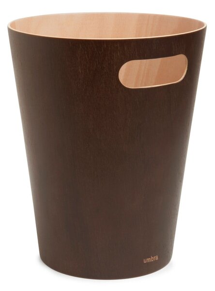 Cestino per la spazzatura marrone da ufficio 7,5 l Woodrow – Umbra