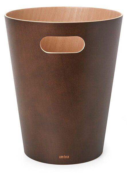 Cestino per la spazzatura marrone da ufficio 7,5 l Woodrow – Umbra