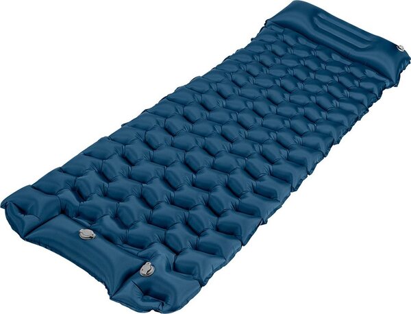 Materasso gonfiabile da campeggio 190 x 60 x 5 cm con borsa di trasporto