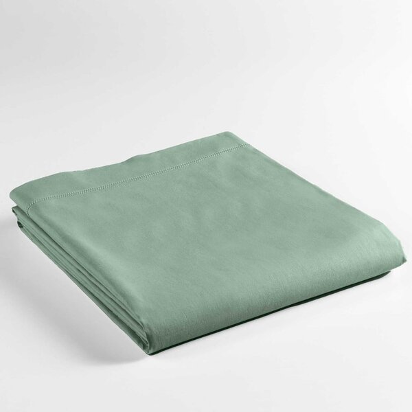 Lenzuolo in cotone verde chiaro 240x300 cm Lina - douceur d'intérieur