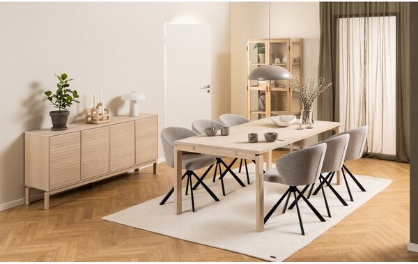 Tavolo da pranzo pieghevole con piano in rovere decorato 100x200 cm Linley - Actona