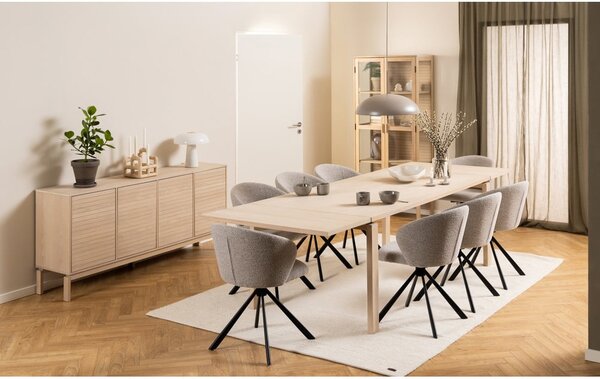 Tavolo da pranzo pieghevole con piano in rovere decorato 100x200 cm Linley - Actona