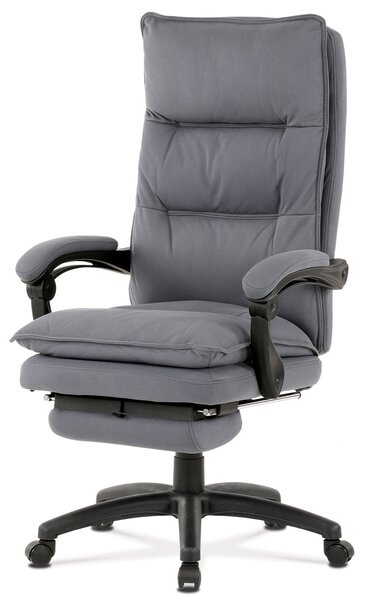 Autronic Poltrona da ufficio con poggiapiedi KA-Y350 GRIGIO