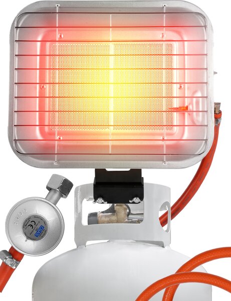 Riscaldatore a gas radiante MalTec Gazcamp Portabottiglie radiante 4,5kW Sunshine Camping incl. tubo del gas