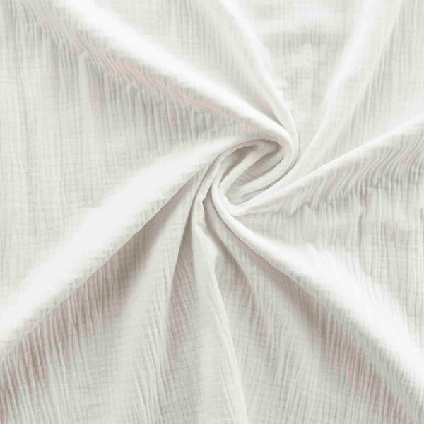 Biancheria da letto bianca in mussola per letto singolo 140x200 cm Angelia – douceur d'intérieur