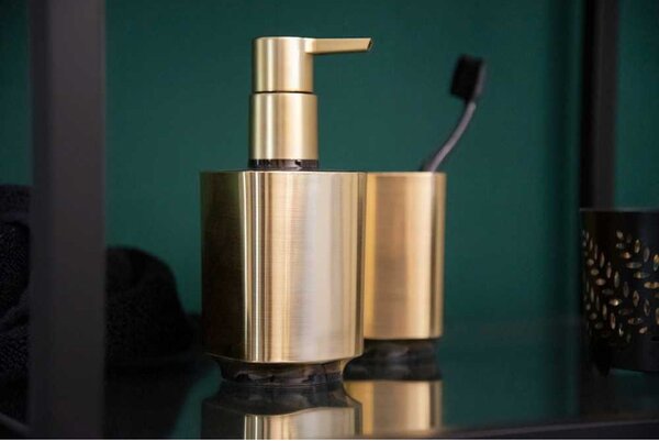 Set di accessori da bagno dorato in plastica Auron - Wenko