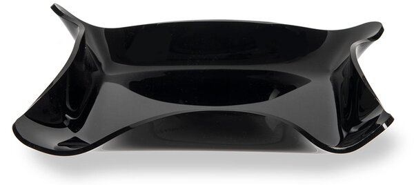 Vuota tasche rettangolare portapane dolci Plexiglass Linea DRAPPEGGI 20x15x h 3,5 cm - 0,25 kg Colore Nero