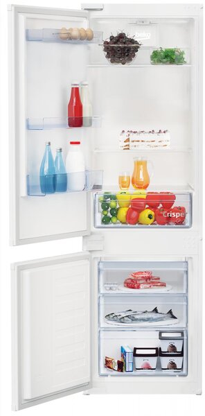 Beko Frigorifero da Incasso Combinato Capacit 271 Litri Classe energetica E Raffreddamento Statico colore Bianco - BCSA285K4SFN LH