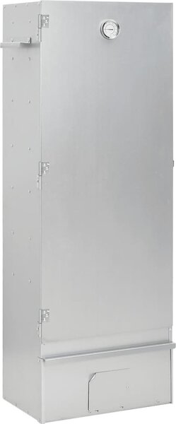 Forno Affumicatore BBQ con Tavolino in Acciaio Zincato