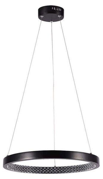 V-TAC VT-7823 lampadario led a sospensione rotondo 19W forma circolare anello sospeso in metallo d:40cm luce 4000K nero - SKU 10051
