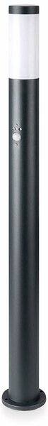 V-TAC paletto a piantana da giardino portalampada E27 110CM con sensore movimento Acciaio Inossidabile IP44 Colore Grigio 8968