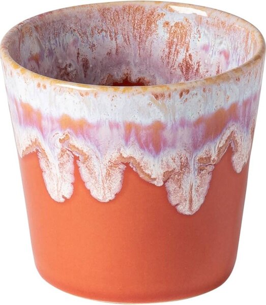 Tazza per espresso in gres bianco-arancio , 210 ml Grespresso - Costa Nova