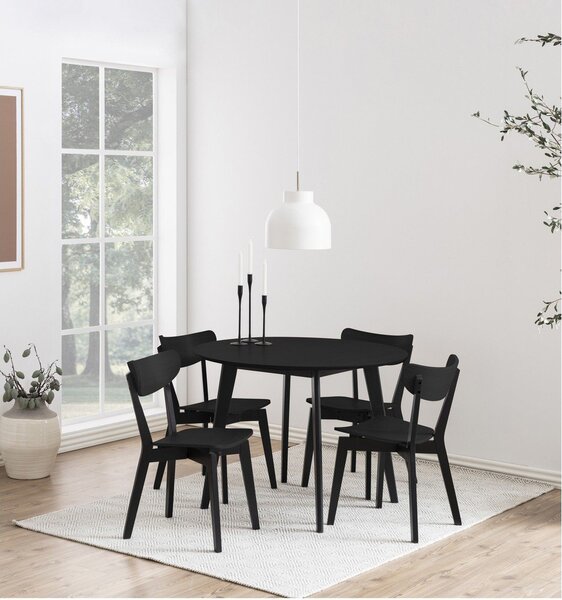 Sedia da pranzo nera Roxby - Actona