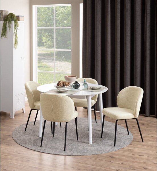 Sedie da pranzo beige in set di 2 Patricia - Actona